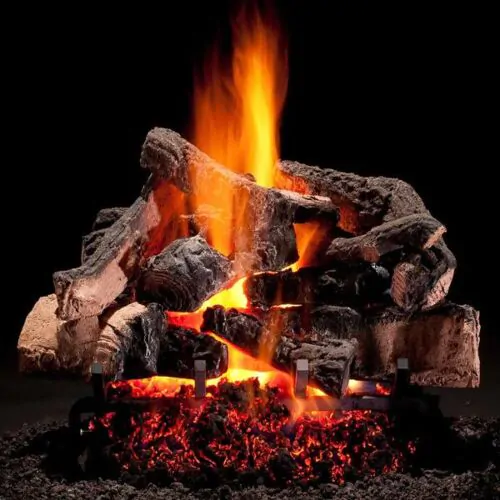 Hargrove Rustic Timbers See Through Vented Gas Log Set