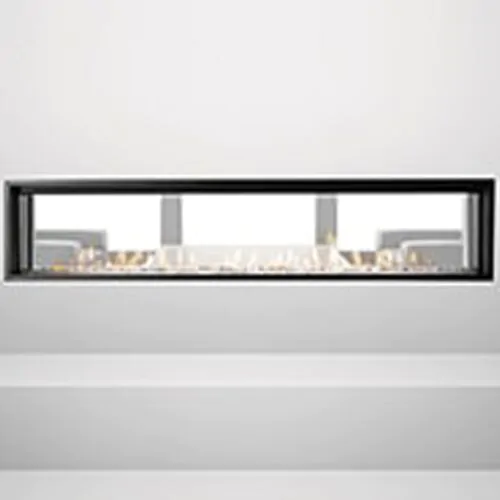 Heat & Glo Mezzo 72 72" See-Through Multi-Sided Direct Vent Fireplace