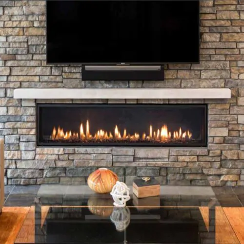 Heat & Glo Mezzo 72 72" Single-Sided Direct Vent Fireplace