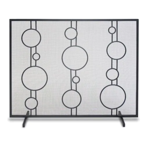 Pilgrim Matte Black Luna Screen 39"W x 31"H