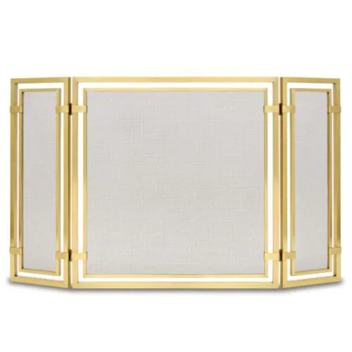 Pilgrim Burnished Brass Sinclair Single Panel - 39"W x 32"H