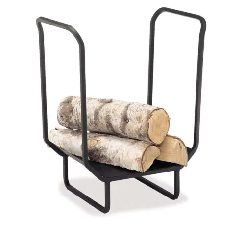 Pilgrim 25 Wide Indoor Firewood Rack Matte Black main