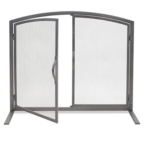 Pilgrim Single Panel Shadow Iron Door Screen Natural Iron main