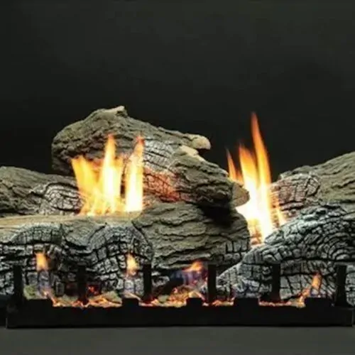 Empire Stacked Wildwood Vented Gas Log Set
