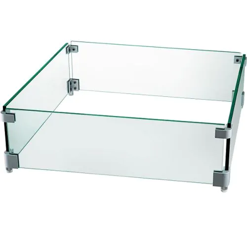 Square Glass Wind Guard 24" x 24"