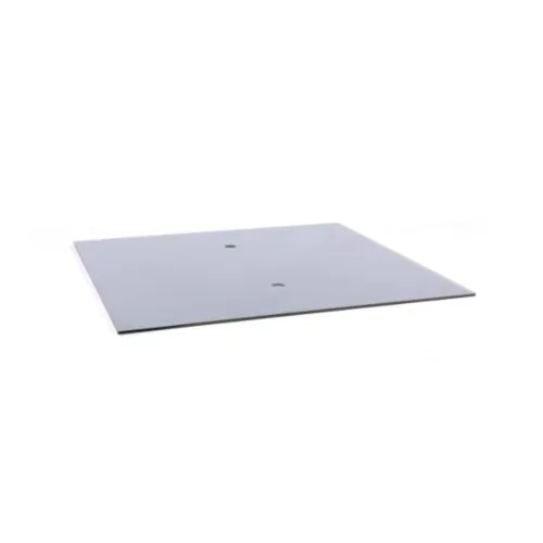 Square Glass Burner Cover - Grey - 24" x 24"