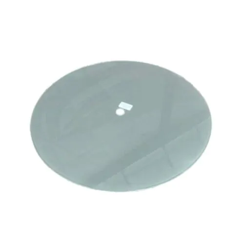 30" Round Grey Glass Burner Cover