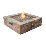The Outdoor GreatRoom Company Beacon Collection - Square Gas Fire Pit Table
