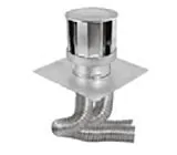 Duravent 46DVA-CL33 Firebox - Co-linear Vent Kit - incl. Round High-Wind Cap with Flashing, two Flex Vent (3-in x 35-ft each) Color-coded Ends: Red/Exhaust; Green/Intake