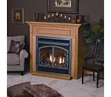 Standard Cabinet Mantel with Base - Dark Oak