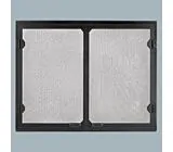 Black Grand Vista Cabinet Style Mesh Doors