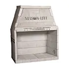 Mason 63" Pre-cast Wood Burning Masonry Firebox Kit