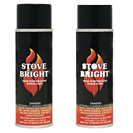 Forrest Stove Bright Aerosol Flat Black (Pack of 2)