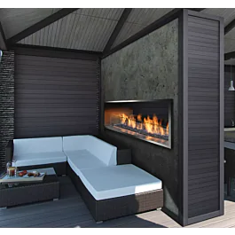 Kingsman OFP4336S2 OUTDOOR LINEAR SEE-THRU FIREPLACE 36