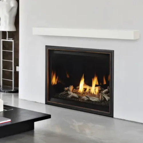 Heat & Glo 8KX 42-Inch Direct Vent Gas Fireplace Top/Rear Vent With Intellifire Touch Ignition and Accent Light [BL/BLBIR/TGBIR/CU] - Natural Gas Only