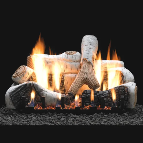 Empire Birch Ventless Gas Log Set