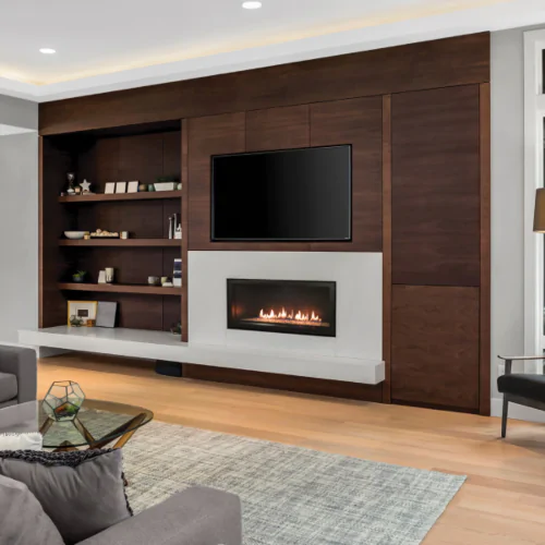 Empire Boulevard Contemporary Direct-Vent Linear Gas Fireplace - 36"