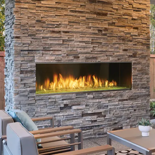 Heat & Glo Lanai Outdoor Single-Sided Linear Fireplace - 60"
