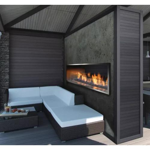 Kingsman OFP4336S2 OUTDOOR LINEAR SEE-THRU FIREPLACE 36"