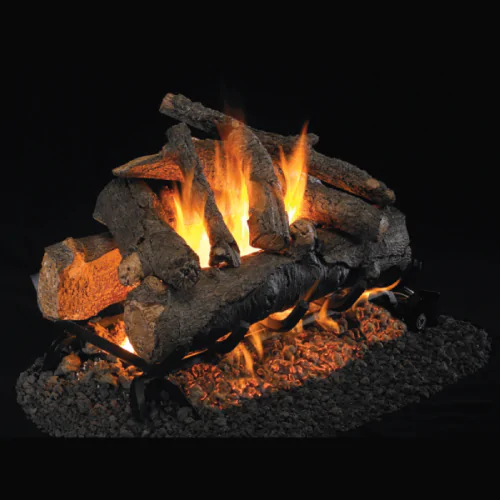 Peterson Real Fyre American Oak See-Through Vented Gas Log Set