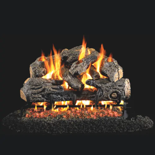 Peterson Real Fyre Charred Northern Oak Vented Gas Log Set