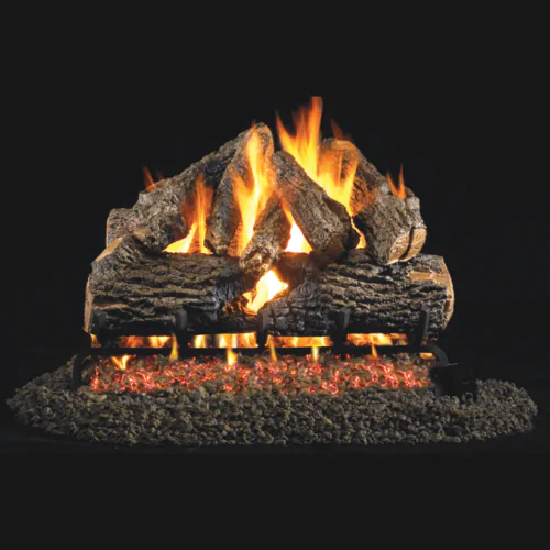 Peterson Real Fyre Charred Oak ANSI Vented Gas Log Set with G31 Burner