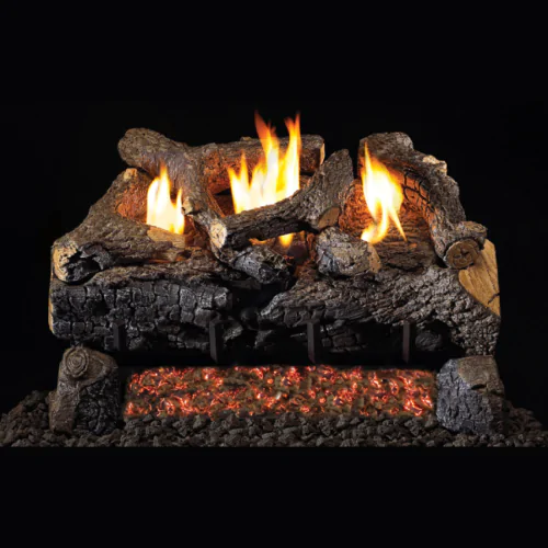 Peterson Real Fyre Evening Fyre Charred Ventless Gas Log Set