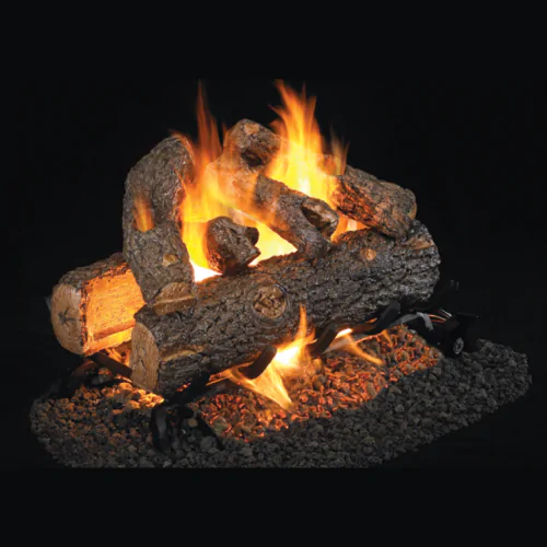 Peterson Real Fyre Golden Oak Designer Plus See-Through Vented Gas Log Set