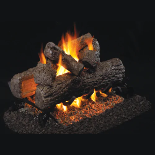 Peterson Real Fyre Golden Oak See-Through Vented Gas Log Set