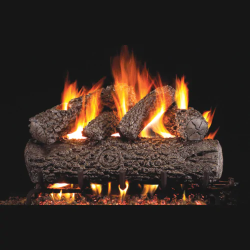 Peterson Real Fyre Post Oak Vented Gas Log Set