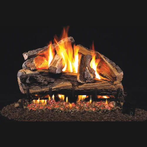 Peterson Real Fyre Rugged Split Oak Vented Gas Log Set