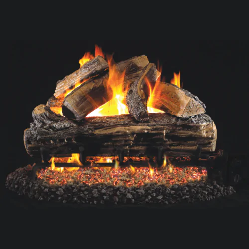 Peterson Real Fyre Split Oak Vented Gas Log Set