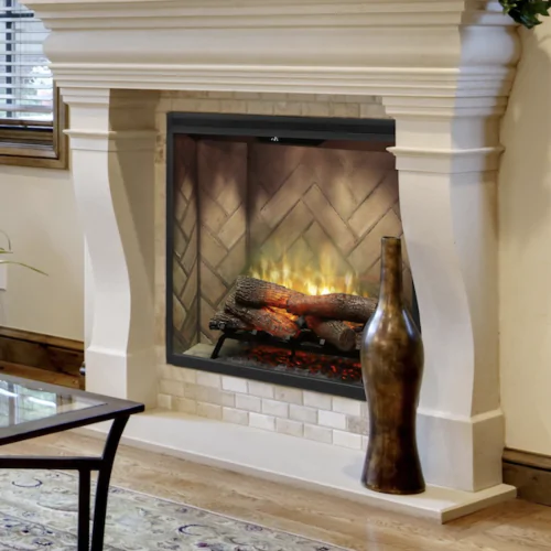 Dimplex Revillusion 36" Portrait Built-In Electric Firebox - Weathered Concrete