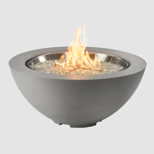 The Outdoor GreatRoom Company Cove Round Gas Fire Pit Bowl - 42" Direct Spark Ignition Natural Gas