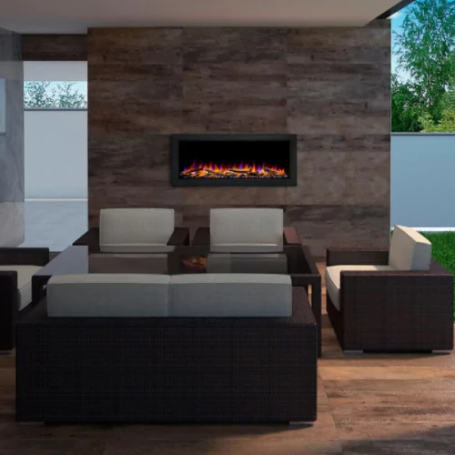 SimpliFire Forum Outdoor Electric Fireplace - 43"