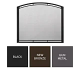 Arched - Firescreen - Black