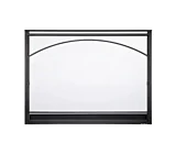 Chapel Arched Overlap Front with Clearvue mesh - Gun Metal