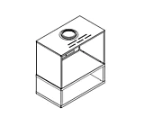 Steel Cabinet with Pedestal Base for Use with 30