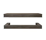 Driftwood Grey OR52 Muli Wall Mounted Floating Mantel Set