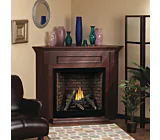 Corner Cabinet Mantel with Base - Cherry