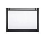 Loft Barn Door Overlap Front with Clearvue mesh - Black