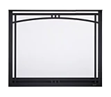 Manor Arched Overlap Fit front with ClearVue Mesh - Black