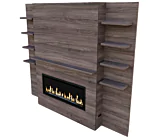 Weathered Walnut Orion Main Wall System