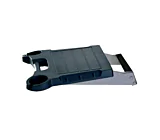 Single Fold Down Black Side Shelf With Stainless Steel Brackets