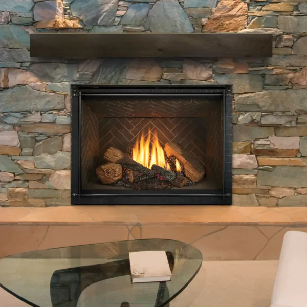 Heat & Glo 6K 36" Direct Vent Gas Fireplace Top/Rear Vent with IntelliFire Touch ignition