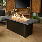 The Outdoor GreatRoom Company Havenwood with Carbon grey Everblend top and Luverne Black base - 12" x 42" Manual Ignition