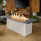 The Outdoor GreatRoom Company Havenwood with Carbon grey Everblend top and White base - 12" x 42" Manual Ignition