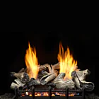 Monessen Natural Blaze Burner with Beachcomber Ventless Gas Log Set - 18", 24"