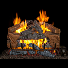 Peterson Real Fyre Charred Cinder Split ANSI Vented Gas Log Set with G31 Burner