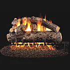 Peterson Real Fyre Rustic Oak Designer ANSI Vented Gas Log Set